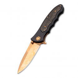 Складной нож Boker Leopard-Damast III Gold 110227DAM
